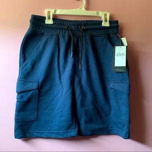 🆕Size M Boys Cotton Cargo Shorts Navy Blue